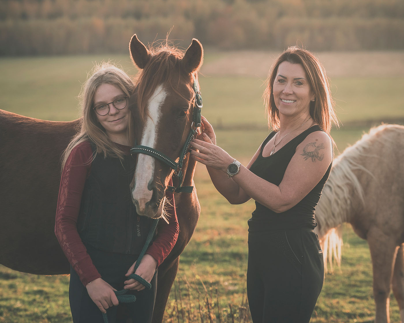 Sesja zdjęciowa z koniem w Kotlinie Kłodzkiej
