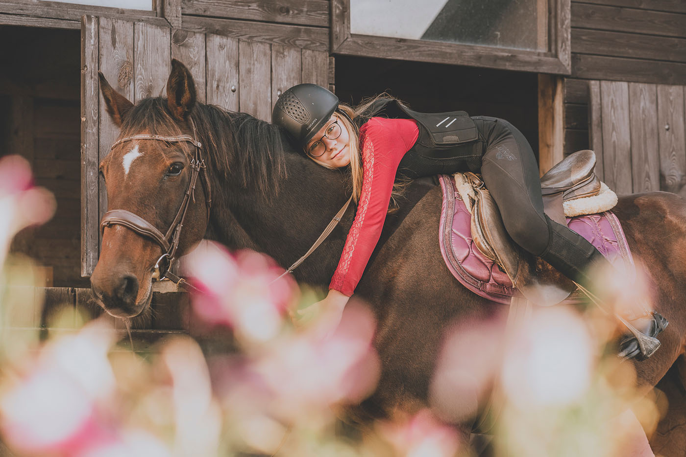 sesja w stadninie konnej